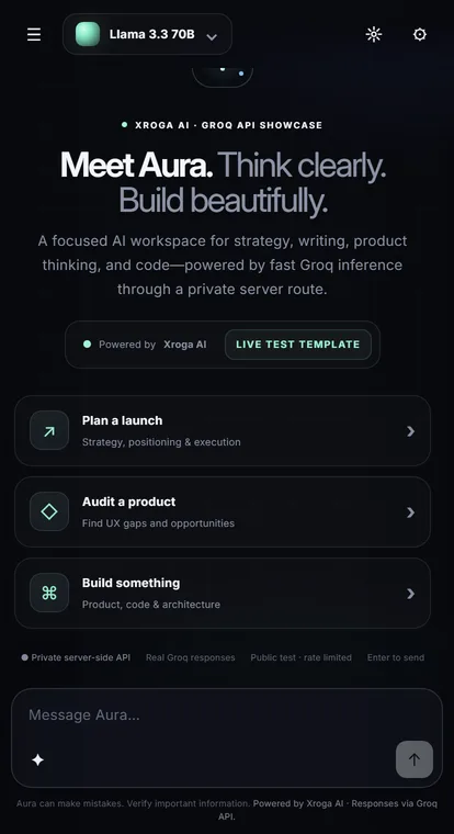 AI SaaS with AI Chatbot mobile preview