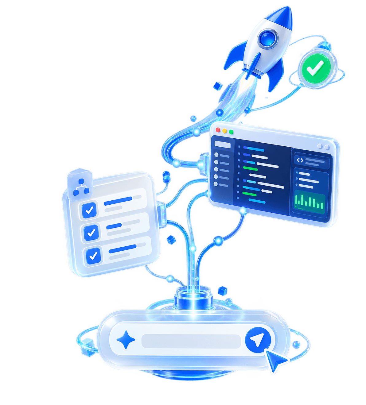 Xroga carrying an approved task through planning, code, and a verified release